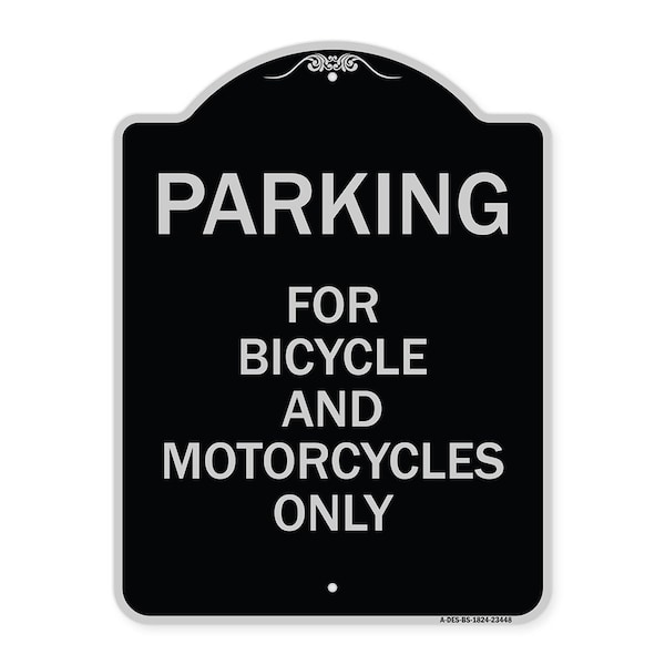 Signmission Parking for Bicycles and Motorcycles Heavy-Gauge Aluminum Sign, 24" x 18", BS-1824-23448 A-DES-BS-1824-23448 - main